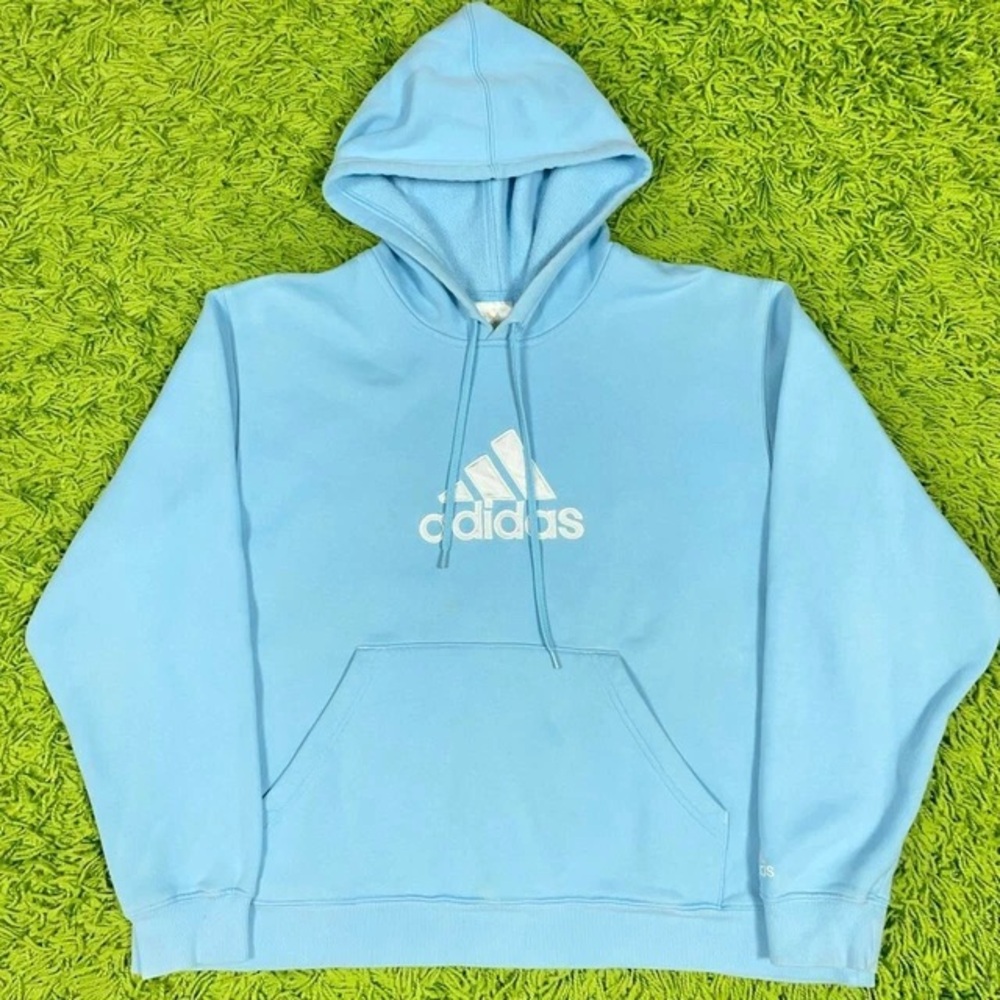 Adidas Sky Blue Pullover Hoodie
